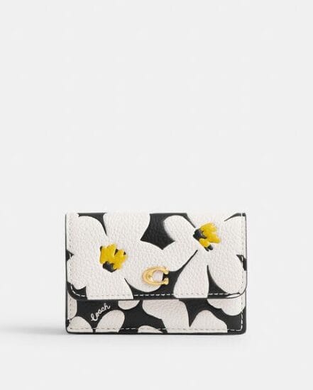 Fashion 4 Coach Essential Mini Trifold Wallet With Floral Print