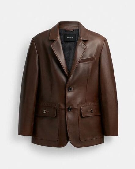 Fashion 4 Coach Heritage C Leather Blazer