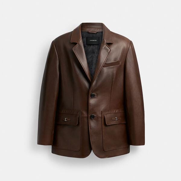 Fashion 4 Coach Heritage C Leather Blazer