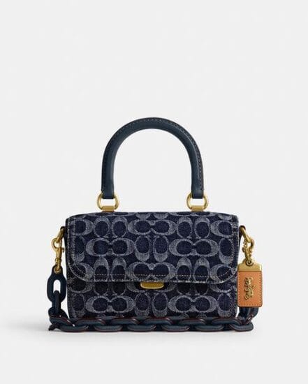 Fashion 4 Coach Rogue Top Handle In Signature Denim