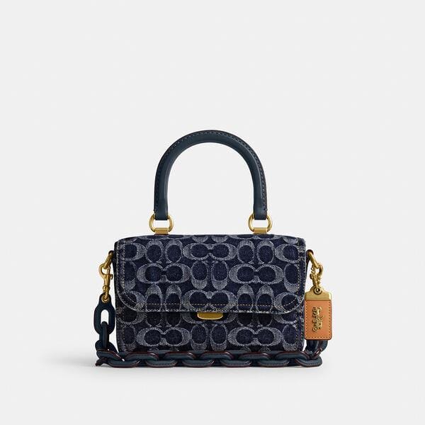 Fashion 4 Coach Rogue Top Handle In Signature Denim