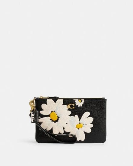 Fashion 4 Coach Small Wristlet With Floral Print