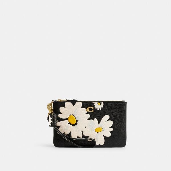 Fashion 4 Coach Small Wristlet With Floral Print