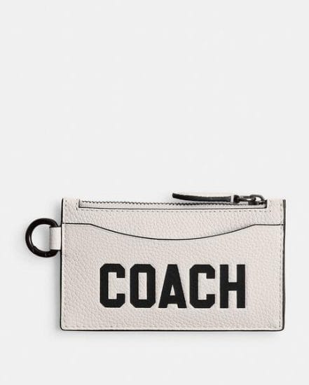 Fashion 4 Coach Zip Card Case With Coach Graphic