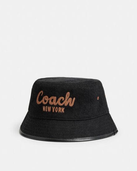 Fashion 4 Coach Coach 1941 Embroidered Denim Bucket Hat