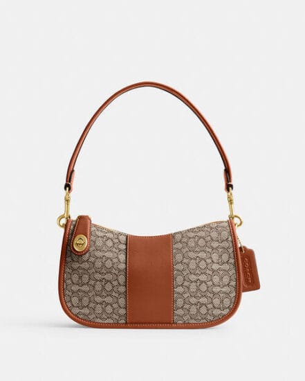 Fashion 4 Coach Swinger In Micro Signature Jacquard