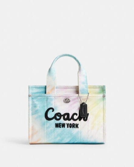 Fashion 4 Coach Cargo Tote Bag 26 With Rainbow Tie-Dye Print