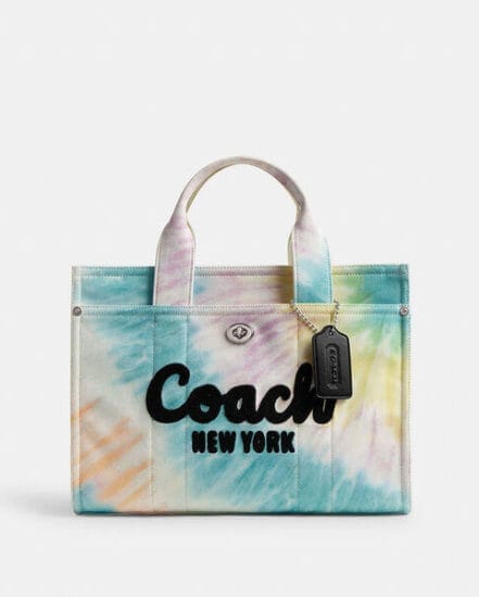 Fashion 4 Coach Cargo Tote Bag With Rainbow Tie-Dye