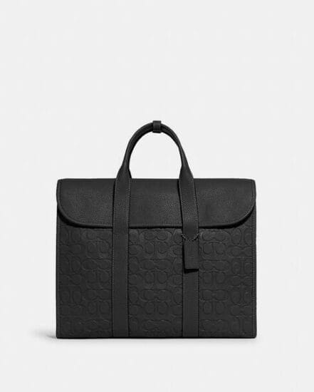 Fashion 4 Coach Gotham Portfolio In Signature Leather