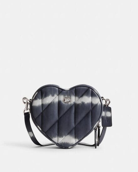 Fashion 4 Coach Heart Crossbody Bag With Quilting And Tie-Dye