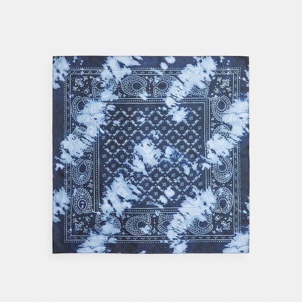 Fashion 4 Coach Heritage Tie Dye Print Silk Bandana