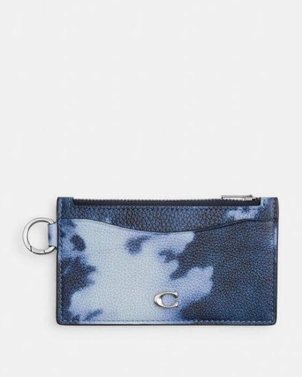 Fashion 4 Coach Zip Card Case With Tie-Dye Print