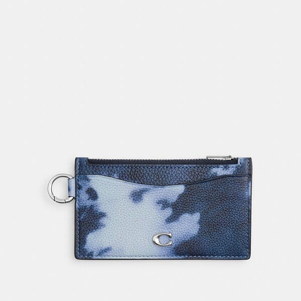 Fashion 4 Coach Zip Card Case With Tie-Dye Print