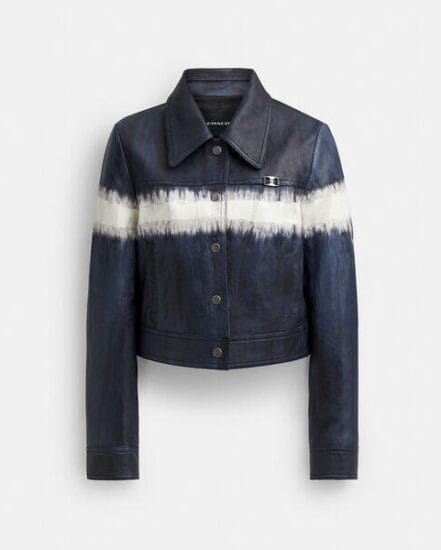 Fashion 4 Coach Heritage C Tie-Dye Shrunken Jacket