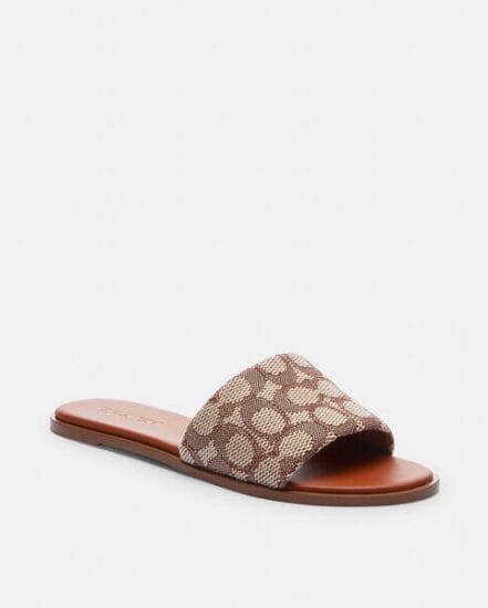 Fashion 4 Coach Holly Sandal In Signature Textile Jacquard