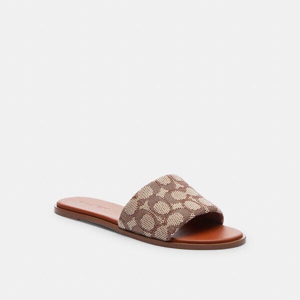 Fashion 4 Coach Holly Sandal In Signature Textile Jacquard