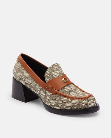 Fashion 4 Coach Natalie Loafer In Signature Textile Jacquard