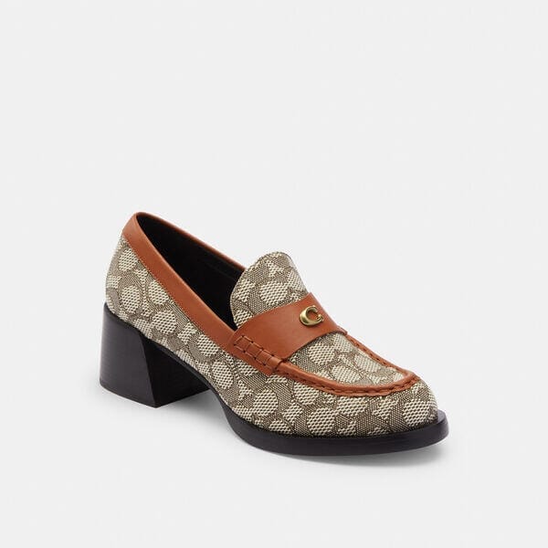 Fashion 4 Coach Natalie Loafer In Signature Textile Jacquard