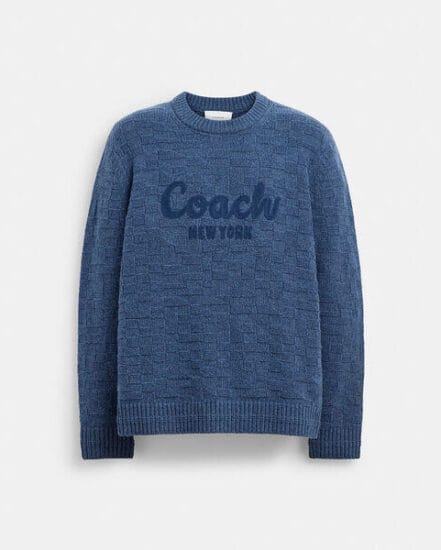 Fashion 4 Coach Signature Knit Crewneck