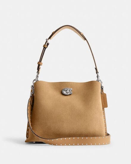 Fashion 4 Coach Willow Shoulder Bag With Rivets