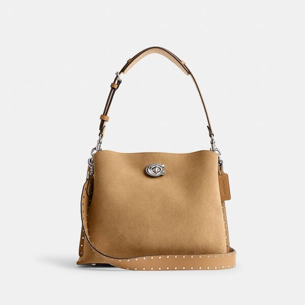 Fashion 4 Coach Willow Shoulder Bag With Rivets