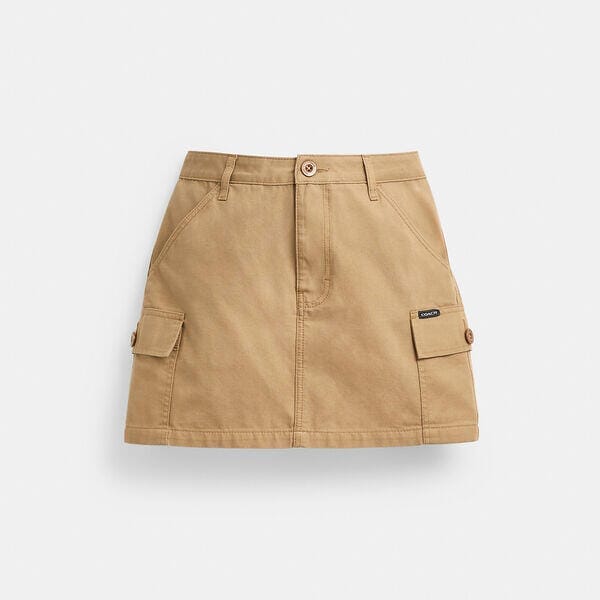 Fashion 4 Coach Cargo Skirt In Organic Cotton