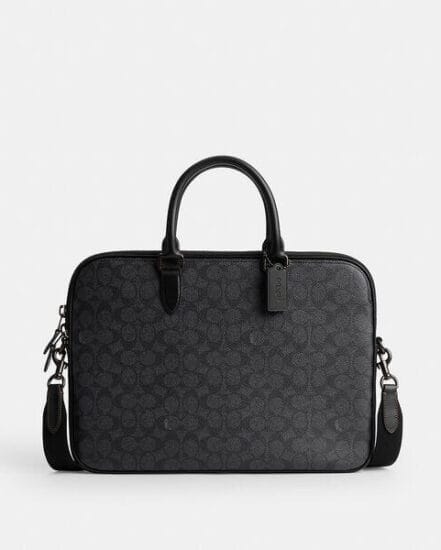 Fashion 4 Coach Gotham Slim Briefcase In Signature Canvas