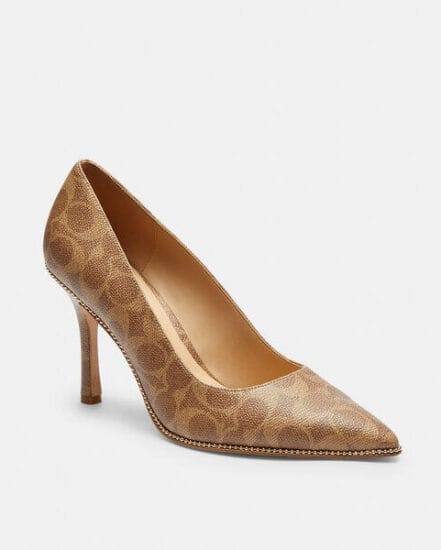 Fashion 4 Coach Samantha Pump In Signature Canvas