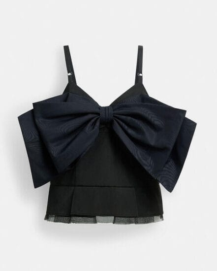 Fashion 4 Coach Taffeta Bow Top