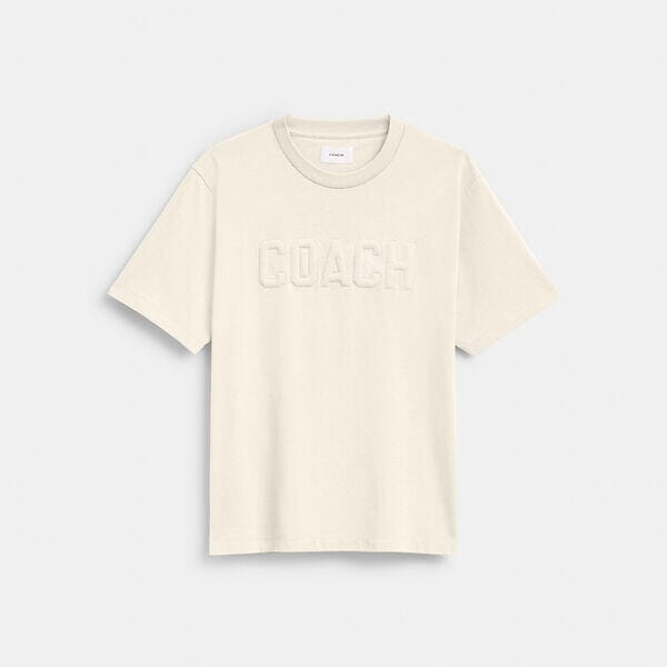 Fashion 4 Coach Debossed T-Shirt In Organic Cotton