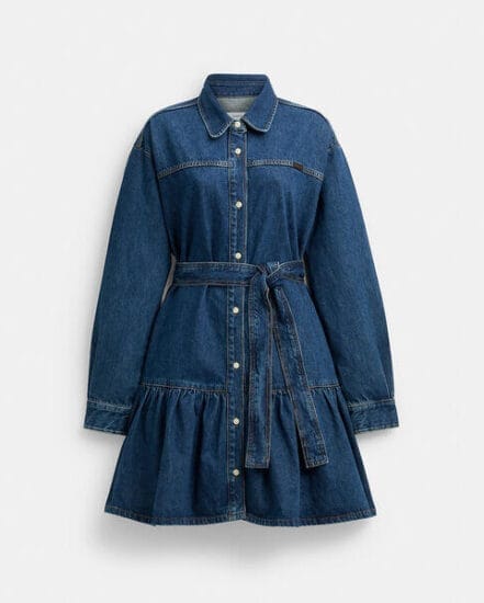 Fashion 4 Coach Denim Shirt Dress