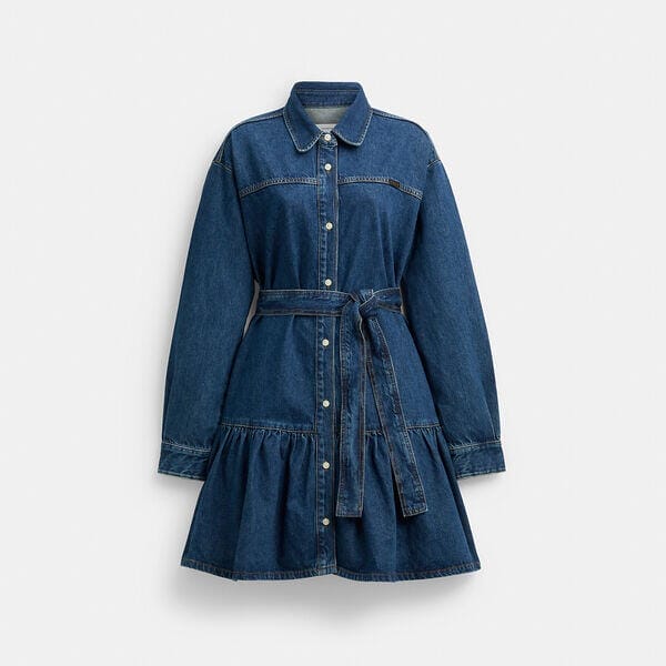 Fashion 4 Coach Denim Shirt Dress