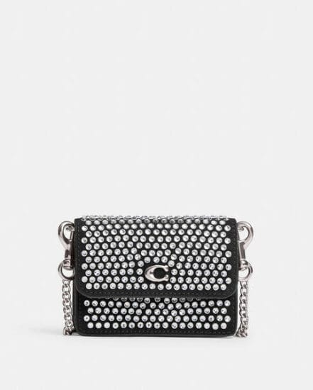 Fashion 4 Coach Essential Half Flap Card Case With Crystal