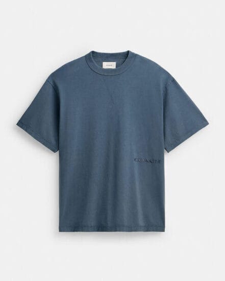 Fashion 4 Coach Garment Dye T-Shirt In Organic Cotton