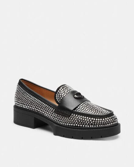 Fashion 4 Coach Leah Loafer With Crystal