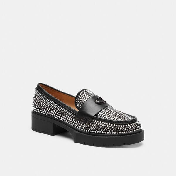 Fashion 4 Coach Leah Loafer With Crystal