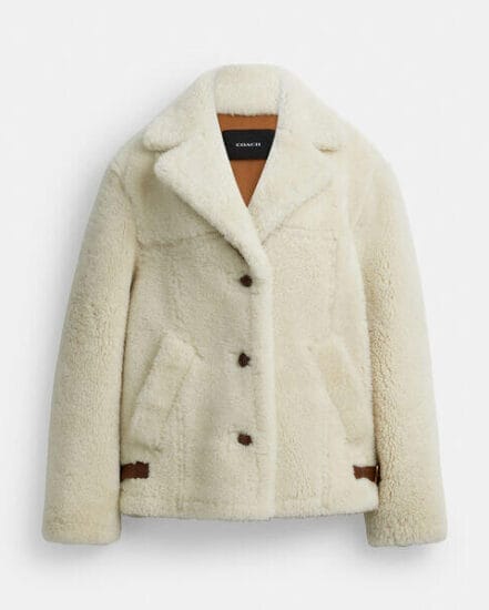 Fashion 4 Coach Shearling Cardi Coat