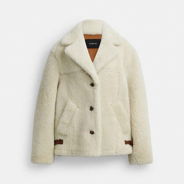 Fashion 4 Coach Shearling Cardi Coat