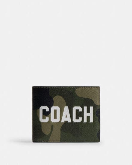 Fashion 4 Coach 3-In-1 Wallet With Camo Print And Coach Graphic