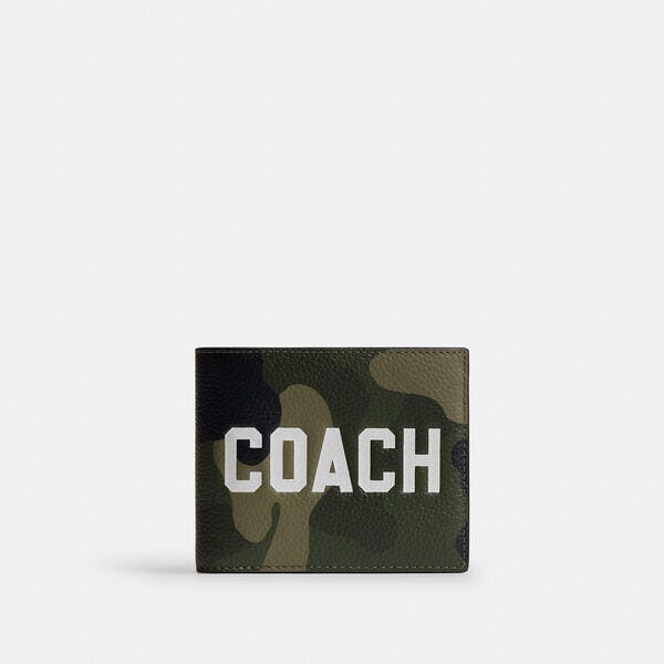 Fashion 4 Coach 3-In-1 Wallet With Camo Print And Coach Graphic