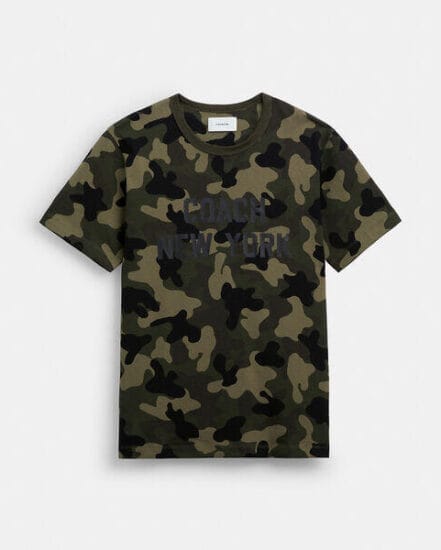 Fashion 4 Coach Camo Print T-Shirt