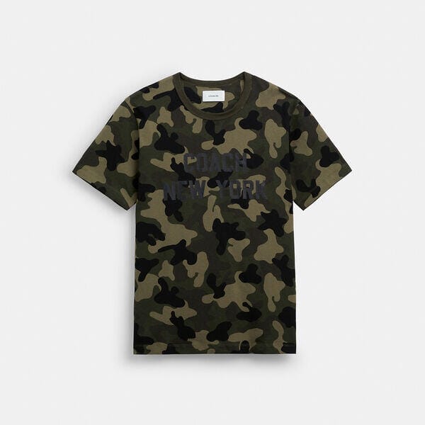 Fashion 4 Coach Camo Print T-Shirt