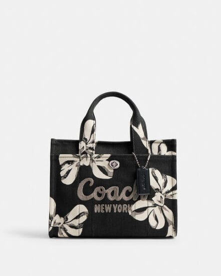 Fashion 4 Coach Cargo Tote Bag 26 With Bow Print