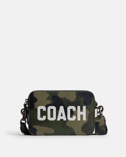 Fashion 4 Coach Charter Crossbody 19 With Camo Print And Coach Graphic