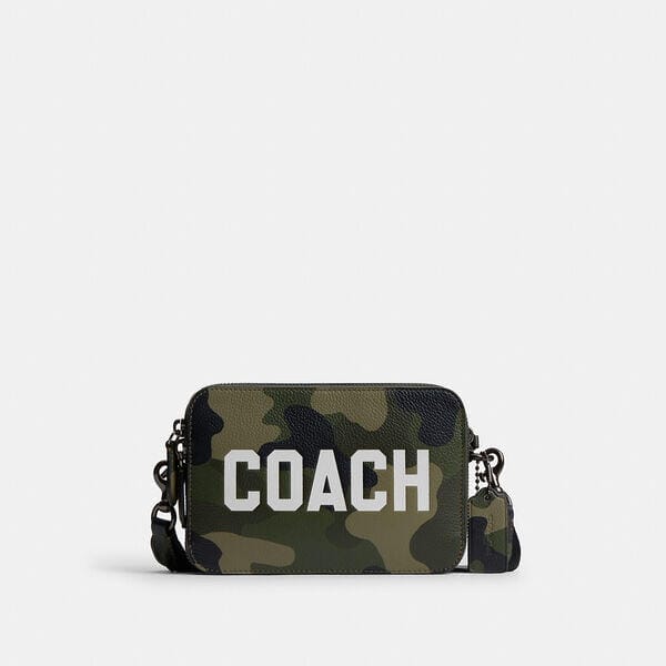 Fashion 4 Coach Charter Crossbody 19 With Camo Print And Coach Graphic