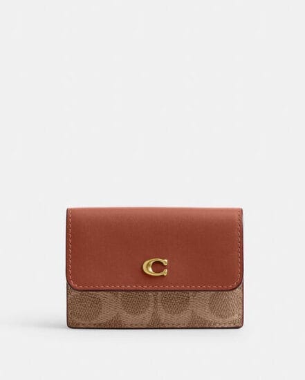 Fashion 4 Coach Essential Mini Trifold Wallet In Signature Canvas