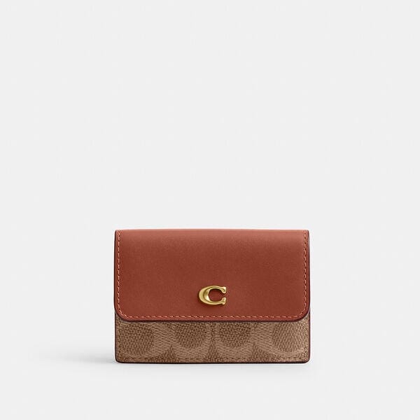 Fashion 4 Coach Essential Mini Trifold Wallet In Signature Canvas