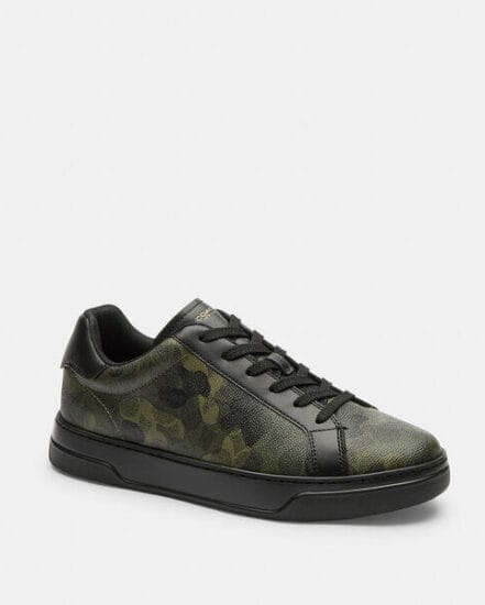 Fashion 4 Coach High Line Sneaker In Signature Camo Print