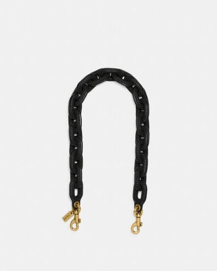 Fashion 4 Coach Leather Covered Short Chain Strap