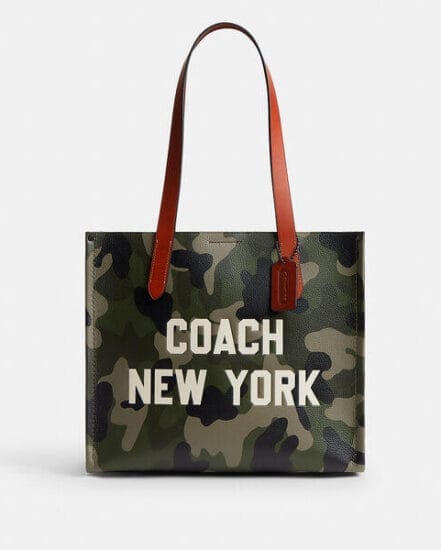 Fashion 4 Coach Relay Tote Bag 34 With Camo Print And Coach Graphic